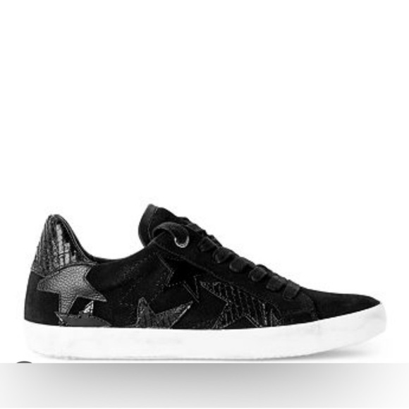 Zadig & Voltaire black flash star patterned sneakers - Picture 1 of 8